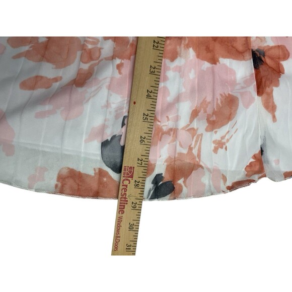 Maurices Floral Dress Women’s S Small White Empire Waist Pleated Knee Length NWT - Picture 10 of 13